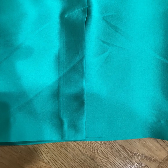 Magnificent green silk taffeta dress - Picture 5 of 5